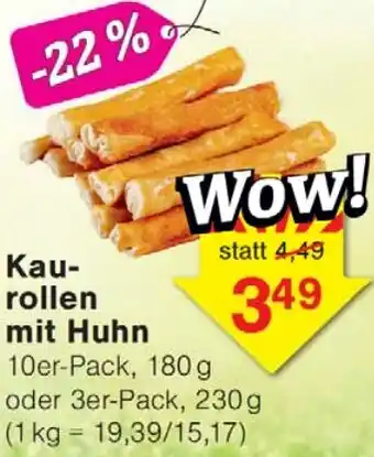 Wiglo Wunderland Kaurollen mit Huhn Angebot