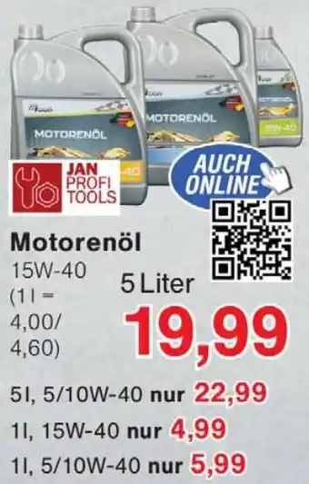 Wiglo Wunderland JAN PROFI TOOLS Motorenöl Angebot