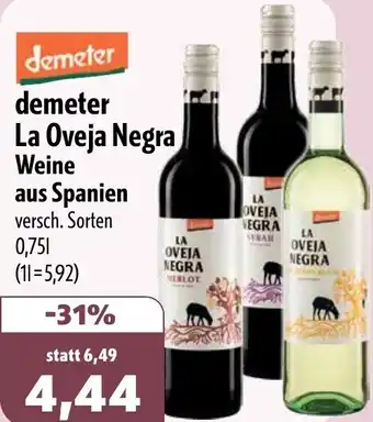 Aktiv Irma demeter La Oveja Negra Weine aus Spanien Angebot