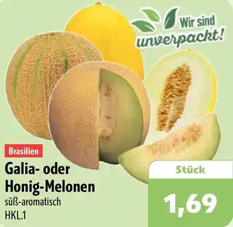 Aktiv Irma Galia- oder Honig-Melonen Angebot