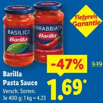 Lidl Barilla Pasta Sauce Angebot