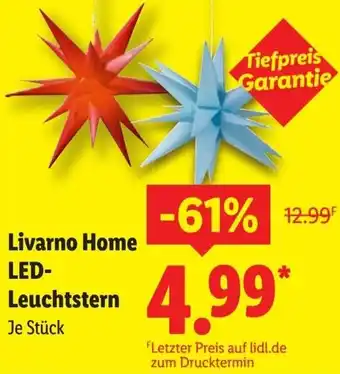 Lidl Livarno Home LED Leuchtstern Angebot