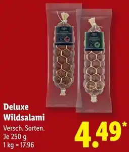 Lidl Deluxe Wildsalami Angebot