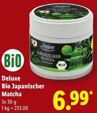 Lidl Deluxe Bio Japanischer Matcha Angebot