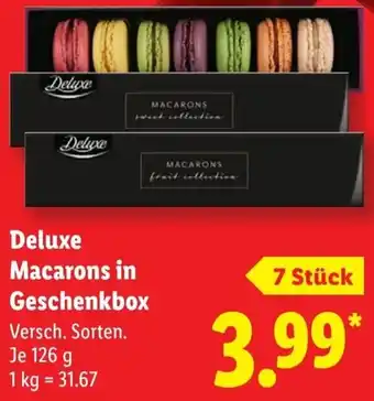 Lidl Deluxe Macarons in Geschenkbox Angebot
