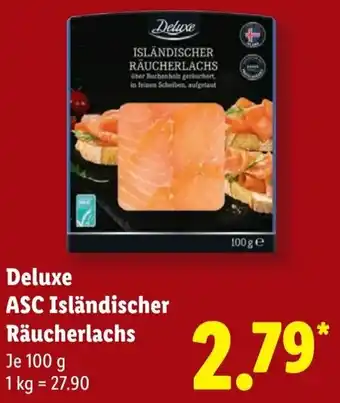 Lidl Deluxe ASC Isländischer Räucherlachs Angebot