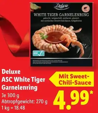 Lidl Deluxe ASC White Tiger Garnelenring Angebot