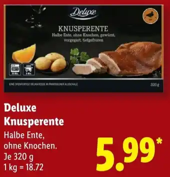 Lidl Deluxe Knusperente Angebot