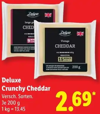 Lidl Deluxe Crunchy Cheddar Angebot