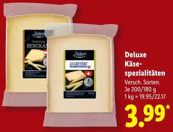 Lidl Deluxe Käsespezialitäten Angebot