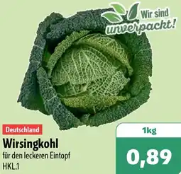 Aktiv Irma Deutschland Wirsingkohl Angebot