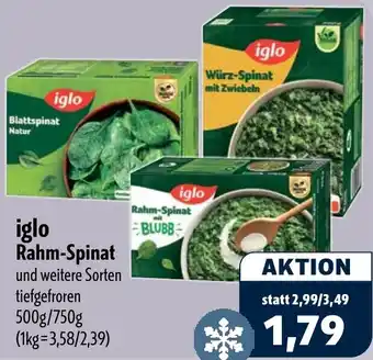 Aktiv Irma iglo Rahm-Spinat Angebot