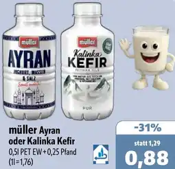 Aktiv Irma müller Ayran oder Kalinka Kefir Angebot