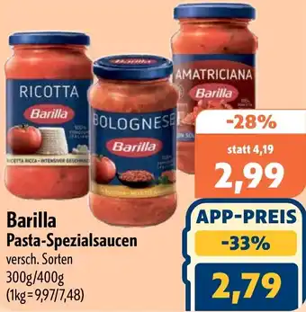 Aktiv Irma Barilla Pasta-Spezialsaucen Angebot