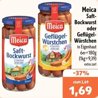 Aktiv Irma Meica Saft Bockwurst oder Geflügel Würstchen Angebot