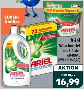 Aktiv Irma Ariel Waschmittel Angebot