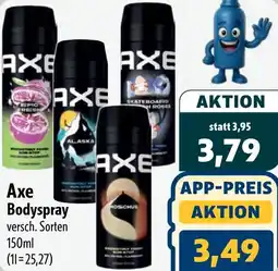 Aktiv Irma Axe Bodyspray Angebot