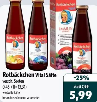Aktiv Irma Rotbäckchen Vital Säfte Angebot