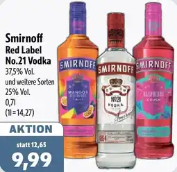Aktiv Irma Smirnoff Red Label No.21 Vodka Angebot