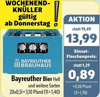 Aktiv Irma Bayreuther Bier Hell Angebot