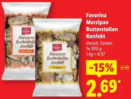 Lidl Favorina Marzipan Butterstollen Konfekt Angebot
