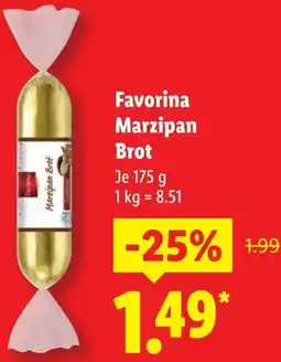 Lidl Favorina Marzipan Brot Angebot