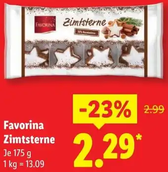 Lidl Favorina Zimtsterne Angebot