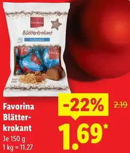Lidl Favorina Blätterkrokant Angebot