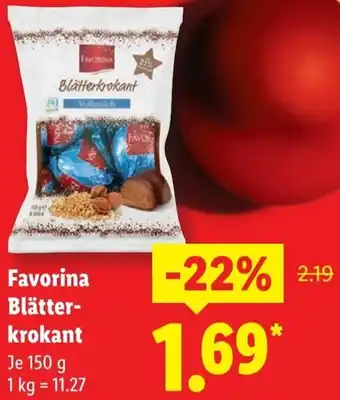Lidl Favorina Blätterkrokant Angebot