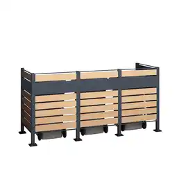 Netto Marken-Discount Westmann Metall Mülltonnenverkleidung Planum 120cm - versch. Ausführungen Angebot