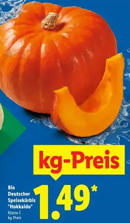 Lidl Bio Deutscher Speisekürbis "Hokkaido" Angebot