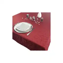 Netto Marken-Discount NYVI Tafeldecke Premium 150x250 cm mit edlen Ornamenten Farbe:Bordeaux Angebot