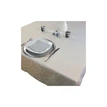 Netto Marken-Discount NYVI Tafeldecke Premium 150x250 cm mit edlen Ornamenten Farbe:Ecru Angebot