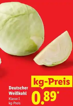 Lidl Deutscher Weißkohl Angebot