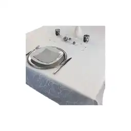 Netto Marken-Discount NYVI Tafeldecke Premium 150x250 cm mit edlen Ornamenten Farbe:Weiß Angebot