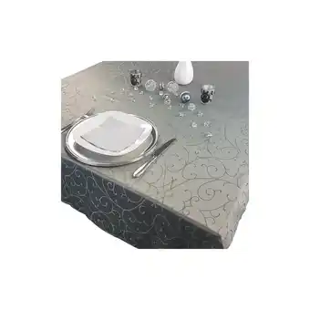 Netto Marken-Discount NYVI Tafeldecke Premium 150x250 cm mit edlen Ornamenten Farbe:Anthrazit Angebot