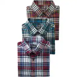 Netto Marken-Discount Henson&Henson 3er Pack Herren Karo-Flanellhemden Angebot