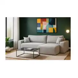 Netto Marken-Discount Inter Trading Ecksofa Austin 272x224 cm Cord Silbergrau Poso 110 Angebot