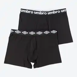 NKD Umbro Herren-Retroshorts mit bedrucktem Bund, 2er-Pack Angebot