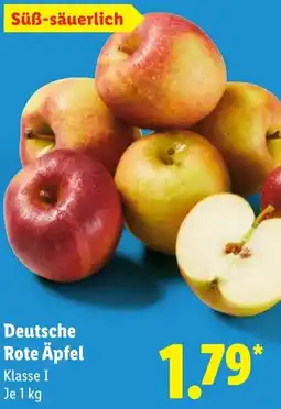 Lidl Deutsche Rote Äpfel Angebot