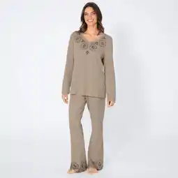NKD Damen-Schlafanzug mit Stickerei, 2-teilig Angebot