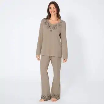NKD Damen-Schlafanzug mit Stickerei, 2-teilig Angebot