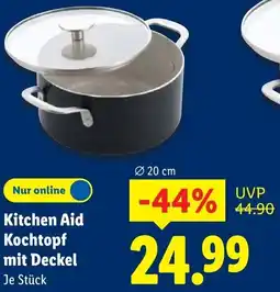 Lidl Kitchen Aid Kochtopf mit Deckel Angebot