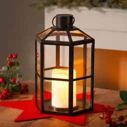 NKD LED-Laterne mit LED-Kerze, ca. 18x16x28 cm Angebot