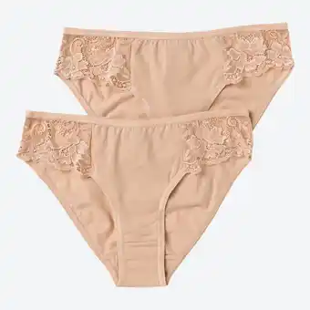 NKD Damen-Minislip mit Spitze, 2er-Pack Angebot