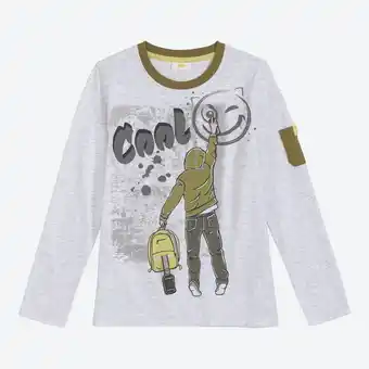 NKD Kinder-Jungen-Langarmshirt in Mélange-Optik Angebot