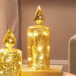 NKD LED-Glaskerze in Gold-Optik Angebot