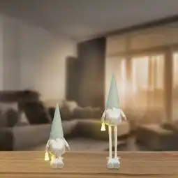 NKD Deko-Wichtel mit LED-Laterne, ca. 23x18x97 cm Angebot