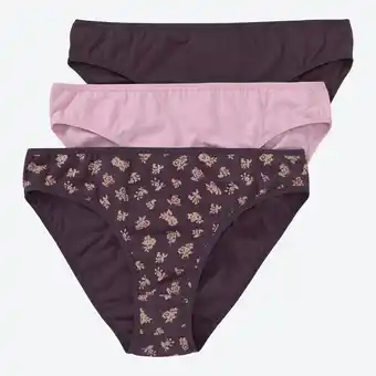 NKD Damen-Minislip mit hohem Baumwollanteil, 3er-Pack Angebot