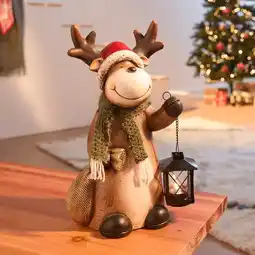 NKD Deko-Rentier mit Laterne, ca. 21x16x38 cm Angebot